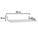 Ver imagem 5 de Varal De Parede Sekafácil Anodização Fosco Médio – 15X51X83 Cm