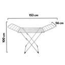 Ver imagem 5 de Varal De Chão Com Abas Sekafácil Anodização Fosco Pequeno – 100X56X153 Cm