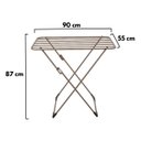 Ver imagem 5 de Varal De Chão Sem Abas Sekafácil Pintura Eletrostática Champagne Pequeno – 87X55X90 Cm