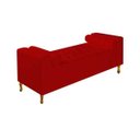 Ver imagem 2 de Divã Recamier Sofá Baú Félix 1,60M Suede Vermelho - AM Decor