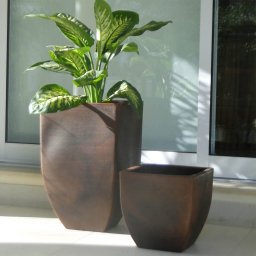 Vaso Vasart Malta Redondo 24x20 Granito Areia - 3