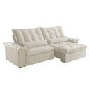 Ver imagem 3 de Sofá Victory Linho 02 Módulos de 120cm B25cm Meu Sofá Online A302 Linho Branco