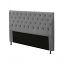 Ver imagem 1 de Cabeceira Cama Box Casal Queen 160cm Cristal Veludo - Js Móveis Cinza
