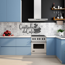 Ver imagem 4 de Cantinho do Cafe - Xícara - Decorativo - MDF - Preto - Plaquinha Buffet cozinha - 58x30cm
