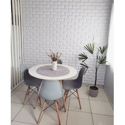 Placas Decorativas 3d Poliestireno Tijolinho Encaixe M² - 4