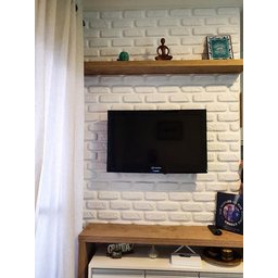 Placas Decorativas 3d Poliestireno Tijolinho Encaixe M² - 6