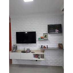 Placas Decorativas 3d Poliestireno Tijolinho Encaixe M² - 5