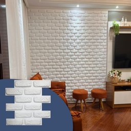 Placas Decorativas 3d Poliestireno Tijolinho Encaixe M² - 1