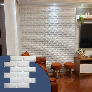 Placas Decorativas 3d Poliestireno Tijolinho Encaixe M²