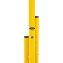 Ver imagem 4 de Cabideiro De Chão Pintura Eletrostática Amarelo Brilhante Grande – 67X175 Cm