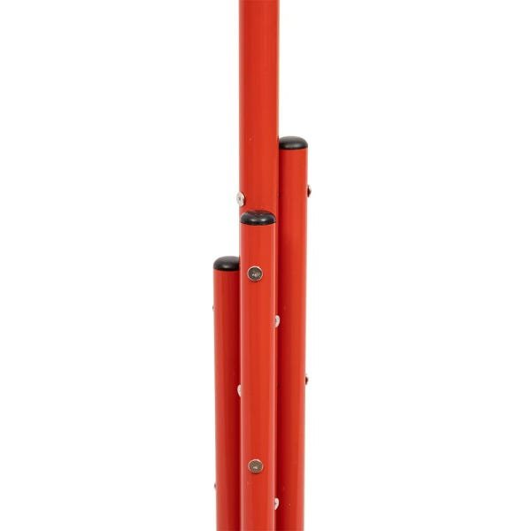 Cabideiro De Chão Pintura Eletrostática Vermelho Brilhante Grande – 67X175 Cm - 4