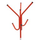 Ver imagem 3 de Cabideiro De Chão Pintura Eletrostática Vermelho Brilhante Grande – 67X175 Cm