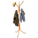 Ver imagem 2 de Cabideiro De Chão Pintura Eletrostática Laranja Brilhante Grande – 67X175 Cm