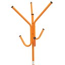 Ver imagem 3 de Cabideiro De Chão Pintura Eletrostática Laranja Brilhante Grande – 67X175 Cm