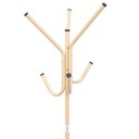 Ver imagem 3 de Cabideiro De Chão Pintura Eletrostática Bege Brilhante Grande – 67X175 Cm