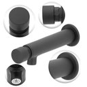 Ver imagem 2 de Torneira Automática Reta Mtl Preto/black Lavatório/banheiro