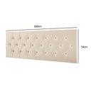 Ver imagem 4 de Cabeceira Suspensa Painel Cama Box Casal 1,60 Queen Paris com Capitonê - Areia Suede - RPM Móveis