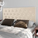 Ver imagem 2 de Cabeceira Suspensa Painel Cama Box Casal 1,60 Queen Paris com Capitonê - Areia Suede - RPM Móveis