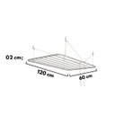 Ver imagem 5 de Varal De Teto Sekafácil Pintura Eletrostática Alumínio Médio – 60X120 Cm