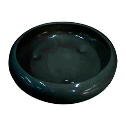 Vaso Baixo Redondo Cerâmica Decorativa De Green - 1