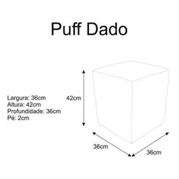 Puf Pufe Puff Pufes Pufs Dado Bel Decorativo Quadrado Corano Branco Sala de Estar Recepção Quarto - 4