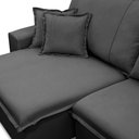 Ver imagem 7 de Sofá Retrátil Reclinável para Sala 3 Lugares 230cm Varsov F04 Veludo Cinza Escuro - Lyam Decor