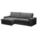 Ver imagem 6 de Sofá Retrátil Reclinável para Sala 3 Lugares 230cm Varsov F04 Veludo Cinza Escuro - Lyam Decor