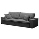 Ver imagem 5 de Sofá Retrátil Reclinável para Sala 3 Lugares 230cm Varsov F04 Veludo Cinza Escuro - Lyam Decor