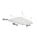 Ver imagem 5 de Varal De Teto Sekafácil Pintura Eletrostática Branca Pequeno – 60X100 Cm