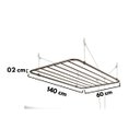 Ver imagem 5 de Varal De Teto Sekafácil Anodização Champagne Grande – 60X140 Cm