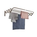 Ver imagem 2 de Varal De Parede Sanfonado Sekafácil Pintura Eletrostática Champagne Grande – 21X60X102 Cm