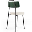 Ver mais imagens de Kit 08 Cadeiras Decorativa Estofada Sala De Jantar Barcelona L02 Facto Verde Musgo Linho Cru - Lyam
