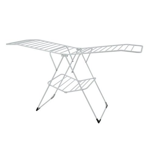 Varal De Chão Asa Delta Sekafácil Pintura Eletrostática Branca Grande - 110X60X203 Cm