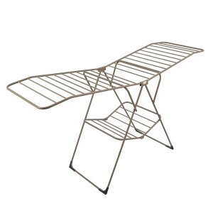 Varal De Chão Asa Delta Sekafácil Pintura Eletrostática Champagne Grande – 110X60X203 Cm