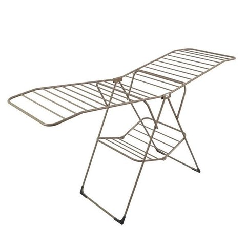 Varal De Chão Asa Delta Sekafácil Pintura Eletrostática Champagne Grande – 110X60X203 Cm