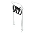 Ver imagem 3 de Suporte Para Mala Sekafácil Pintura Eletrostática Branca Tira em Nylon Preta Com Encosto -