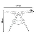 Ver imagem 5 de Varal De Chão Asa Delta Sekafácil Anodização Fosco Pequeno – 99X55X128 Cm