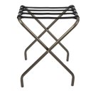 Ver imagem 1 de Suporte Para Mala Sekafácil Anodização Champagne Tira em Nylon Preta Sem Encosto - 59X52X52 Cm