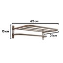 Ver imagem 5 de Porta - Toalha Sekafácil Pintura Eletrostática Champagne Grande – 15X31X62 Cm