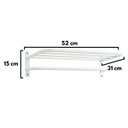 Ver imagem 4 de Porta - Toalha Sekafácil Pintura Eletrostática Branca Médio - 15X31X52 Cm