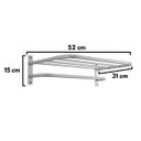 Ver imagem 5 de Porta - Toalha Sekafácil Anodização Fosco Médio - 15X31X52 Cm