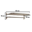 Ver imagem 5 de Porta - Toalha Sekafácil Anodização Champagne Médio - 15X31X52 Cm