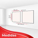 Ver imagem 4 de kit com 2 Quadros Decorativos Florais com Moldura e Vidro para Sala Quarto Escritório e Clínica 92x9