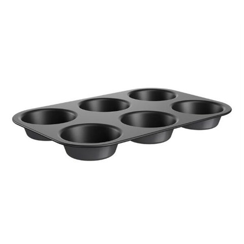 Forma 6 Divisões Brinox Bakeware Grafite 27,2 x 18 x 2,5 cm