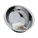 Ver imagem 1 de Escorredor de Arroz Inox Preto 25cm - Inox e Preto