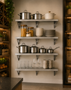 Ver mais imagens de Kit 4 Prateleiras Inox de Parede 100x20cm Aço Inox Escovado