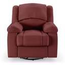 Ver imagem 2 de Poltrona do Papai Reclinável Sala de Cinema Madrid Glider Manual Giratória Massagem USB PU Vermelho 