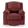 Poltrona do Papai Reclinável Sala de Cinema Madrid Glider Manual Giratória Massagem USB PU Vermelho  - 2