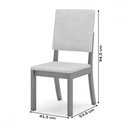 Ver imagem 3 de Mesa de Jantar 4 Lugares Antonella com Vidro Nature/off White/marrom Amêndoa - Panorama Móveis