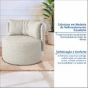 Ver imagem 4 de Poltrona Giratória Estofada Design Orgânico Lizzy Espresso Móveis